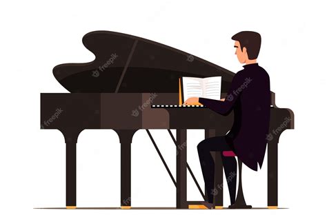 Concert Pianist Piano Player Royalty Free Svg Cliparts Vectors