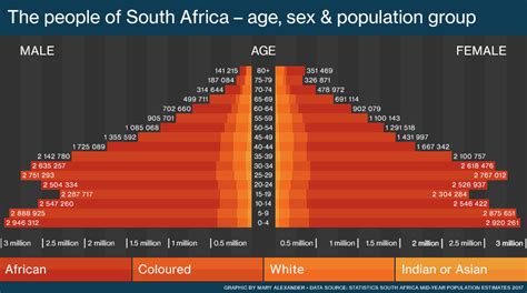 South African Population Race Age Sex Graph South Africa Gateway
