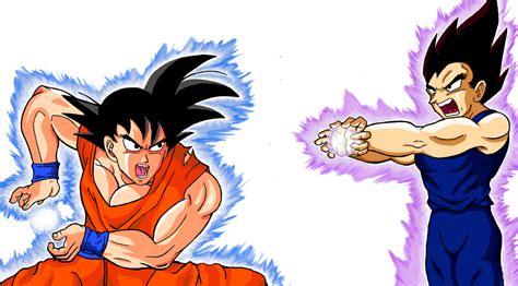 Goku Vs Vegeta By Raatosielu On Deviantart
