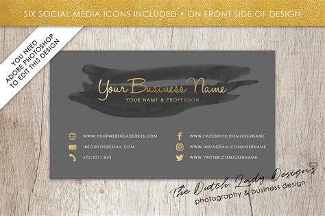 Custom business cards, made your way. Business Card Template for Adobe Photoshop - Layered PSD ...