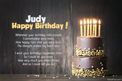 Happy Birthday Judy Pictures Congratulations