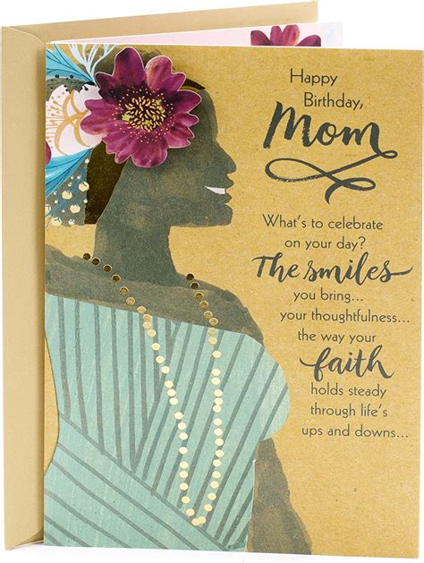 Hallmark Mahogany Religious Birthday Greeting Card For Mom Woman With