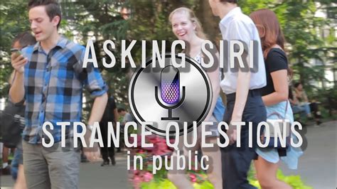 Asking Siri Strange Questions In Public Youtube