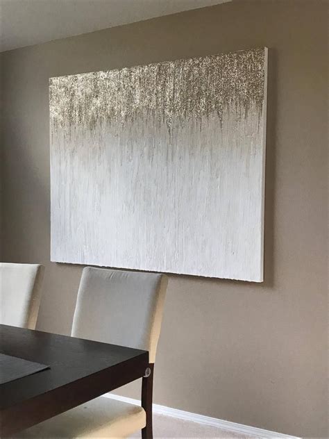 Original Large Handmade Texture Painting Ready To Hang Canvas