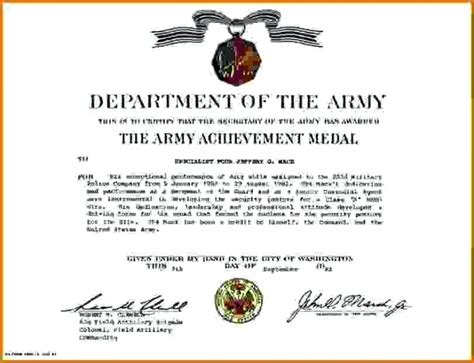 Army Certificate Of Completion Template 7 Templates Example