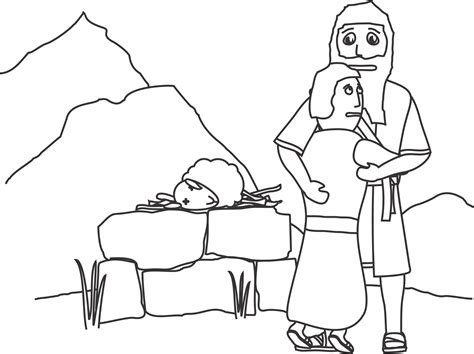 Test Abraham And Issac Coloring Page Clip Art Library