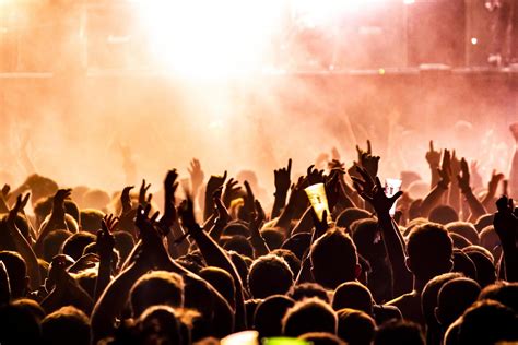 People Raising Their Hands On A Concert 1738410 Stock Photo At Vecteezy