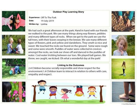 Outdoor Play Learning Story Aussie Childcare Network Learning