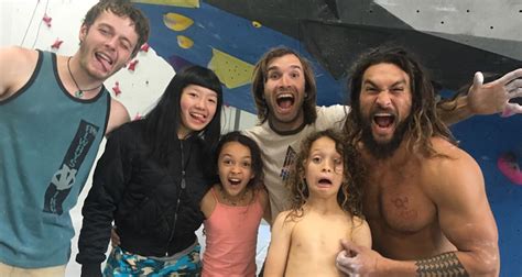 Jason Momoa Spends Weekend Rock Climbing With His Kids And Chris Sharma