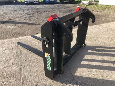 Round Bar Pallet Fork Carriage With Forks Albutt Attachments