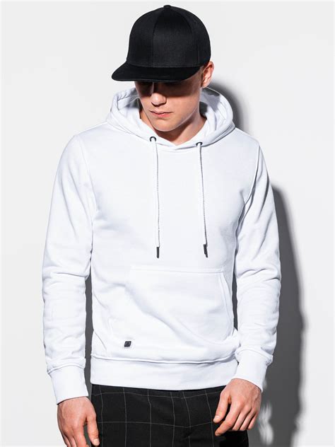 Mens Hooded Sweatshirt B979 White Modone Wholesale Clothing For Men