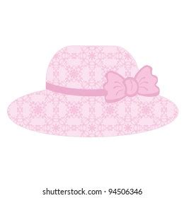 Lace Hat On White Background Stock Vector Royalty Free