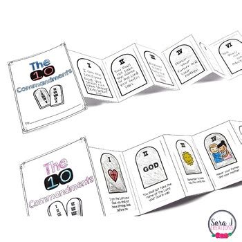 On emojis 10 commandments printable. The Ten Commandments Mini Book by Sara J Creations | TpT