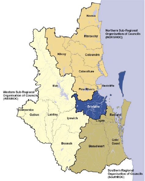 Seq Is Divided In Four Regional Zones And Is Made Up Of Eighteen Download Scientific Diagram