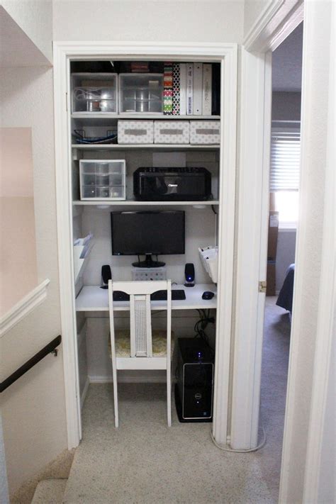 How We Converted A Closet Into An Office Home Office Closet