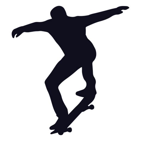Male Skater Tricks Silhouette Transparent Png And Svg Vector File