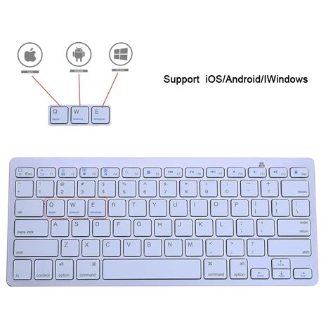 Ultra Slim Wireless 30 Bluetooth Keyboard 78 Keys Qwerty Portable
