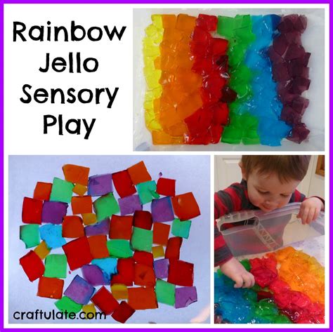 Rainbow Jelly Sensory Play Kids Sensory Play Rainbow Jello