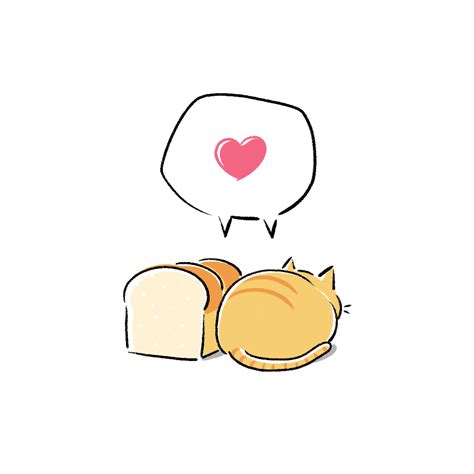 Bread And Cat Illustration On Behance