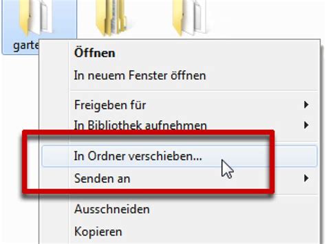 Windows Ordner Verschieben