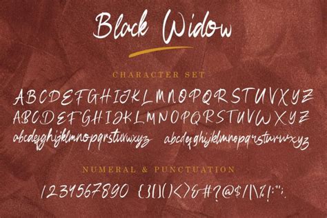 Free Black Widow Script Font Hey Fonts