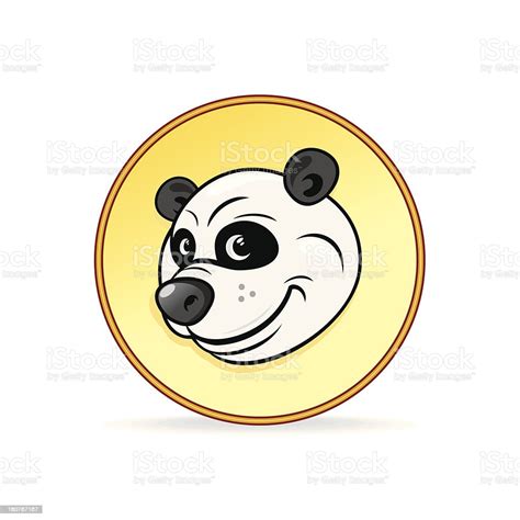 Cartoon Illustration Of A Panda Bear Head Stock Illustration Download