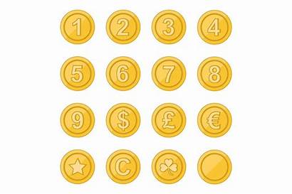 Coin Coins Clipart Gold Number Shamrock Digital