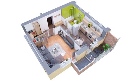 Furnished 3d Floor Plans 3d Modeling And Visualization