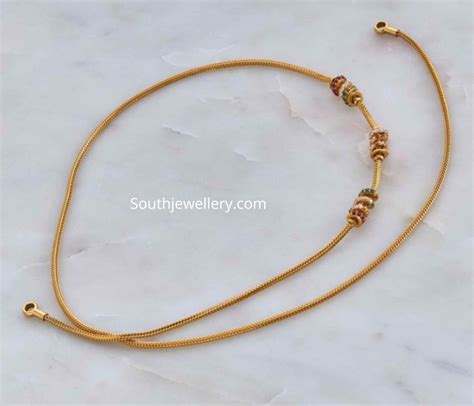 Thali Chain Designs By Navrathan Jewellers Indian Jewellery Designs