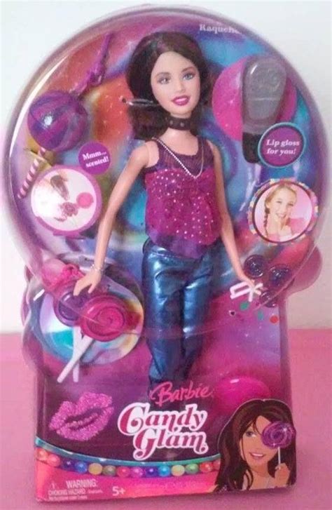 Genuine Barbie Doll 2008 Candy Glam Barbie Raquelle Doll And Accessories