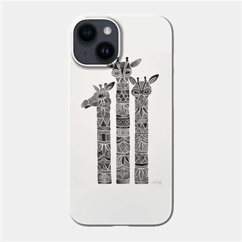 Giraffes Black Giraffe Phone Case Teepublic