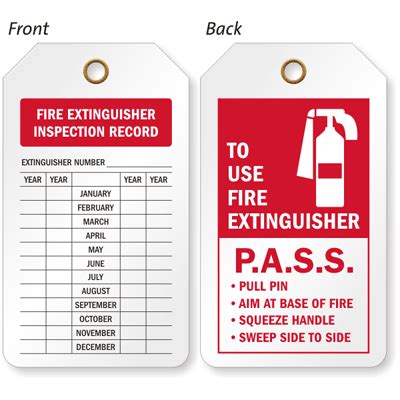 Fire extinguishers should be inspected by a qualified professional once per year. Fire Extinguisher Inspection Tips And Maintenance ...