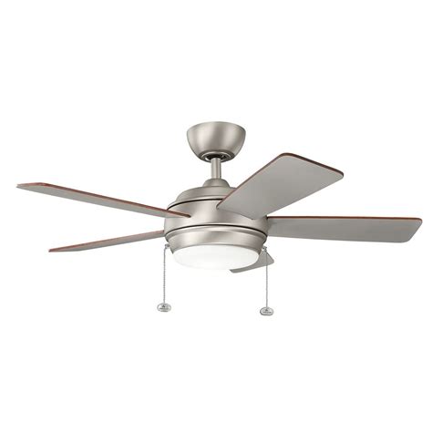 Since ceiling lighting can be used in the bedrooms, hallways, laundry and utility rooms, we offer an extensive variety of styles. Kichler Lighting Starkk Brushed Nickel LED Ceiling Fan ...