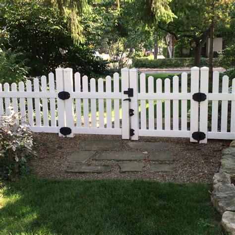 Regardless of if you are planning a fence or gate project in chain link, wood, vinyl, ornamental steel, or aluminum, for a deck or backyard, hoover fence has a gate for you. Weatherables Hampshire 8 ft. W x 3 ft. H White Vinyl ...
