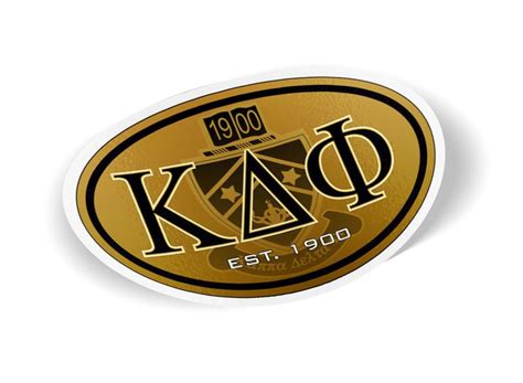 Kappa Delta Phi Color Oval Decal Sale 695 Greek Gear