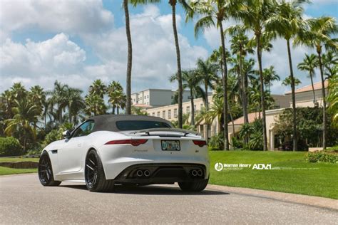 See more ideas about jaguar xj, jaguar, jaguar car. Jaguar F-Type White ADV.1 ADV5.0 TRACK SPEC SL | Wheel Front