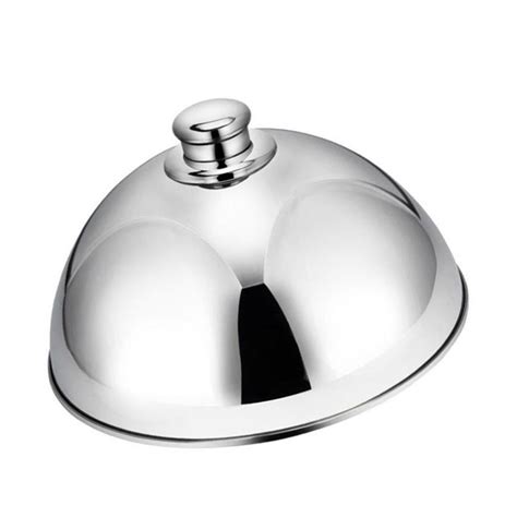 Stainless Steel Restaurant Cloche Serving Dish Food Cover Dome With