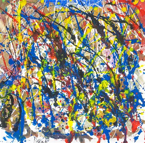 Jackson Pollock American Abstract Oil On Canvas