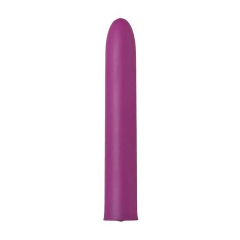 Eves Satin Slim Rechargeable Vibrator Purple Sex Toys And Adult