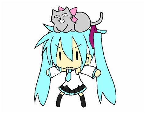 Colored Page Miku Hatsune Painted By User Not Registered