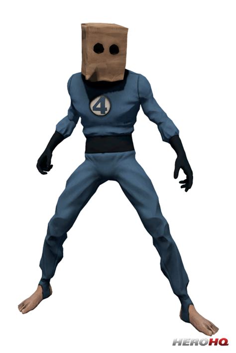 A Paper Bag Man Standing In Front Of A White Background
