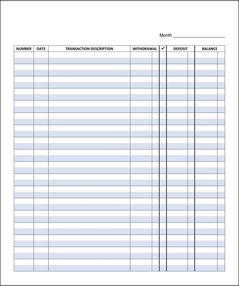 Learn about our scrapbooking community and our what is full bleed? 10 Best Free Printable Check Register - printablee.com