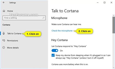 Have Cortana Learn Your Voice For Hey Cortana In Windows 10 Tutorials
