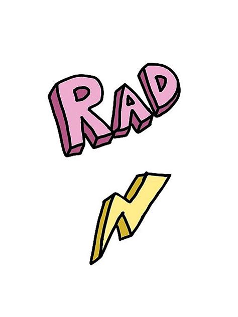 R A D Sticker For Sale By Landryfederick Redbubble