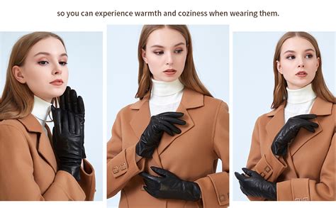 zluxurq luxury italian soft leather gloves for women genuine sheepskin leather women s cold