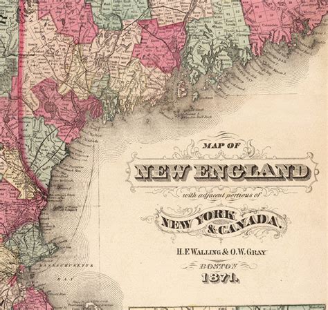 Old Maps Of New England Coastal Map World