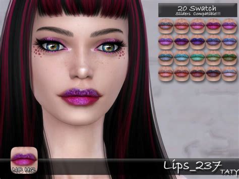 Lips 237 By Tatygagg At Tsr Sims 4 Updates