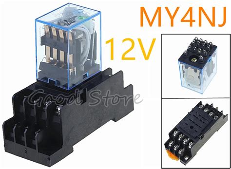 1pc My4nj Electronic Micro Mini Electromagnetic Relay 5a 14pin Coil