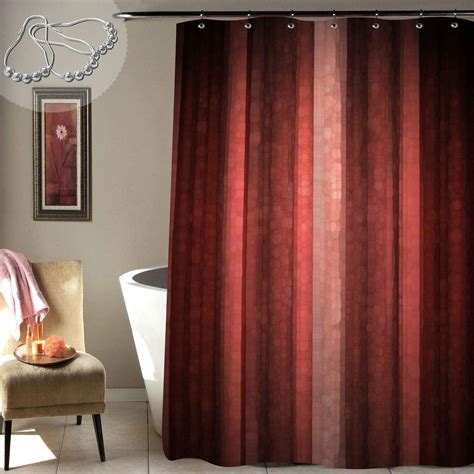 Amazon Com Semtomn Shower Curtain Crimson Red Grey And White Brick