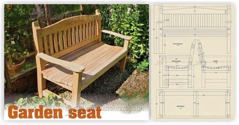 Garden Seat Plans Outdoor Furniture Plans And Projects